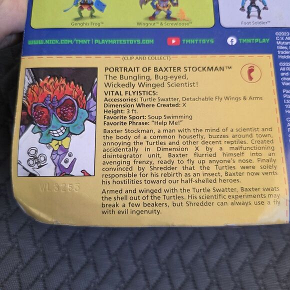 Teenage Mutant Ninja Turtles - Baxter Stockman - FLY Playmates Figure NEW - Picture 4 of 6